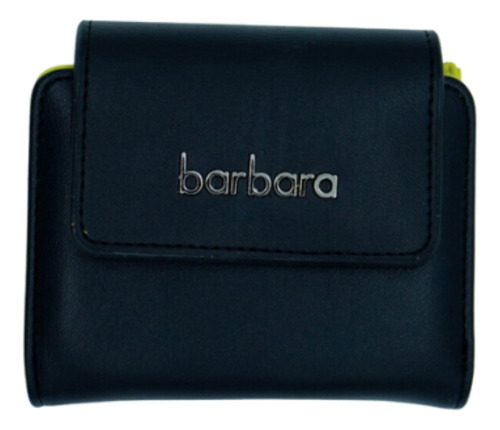 Billetera Cuero Sintetico Corta Tapa Barbara Bags Solapa