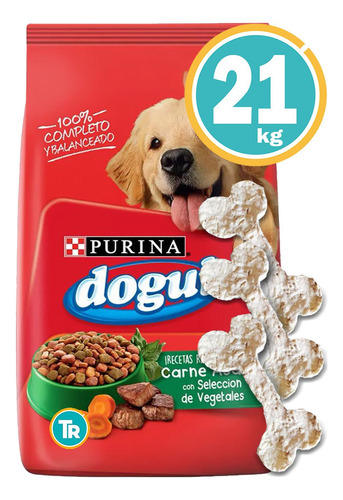 Alimento Dogui Recetas Caseras para perro adulto sabor carne y vegetales en bolsa de 21kg
