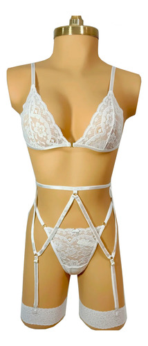 Set Lencería Erótica, Panty Arnes Sexy De Encaje