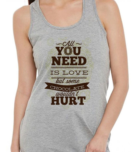 Musculosa All You Need Is Love And Chocolate