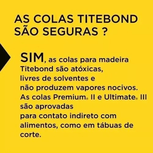 Imagem 3 de 6 de Cola Madeira Móveis Titebond 3 Ultimate Wood Glue 237ml
