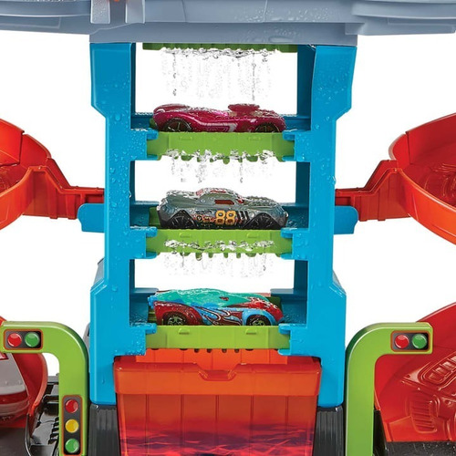 Imagen 3 de 5 de Pista Hot Wheels City Autolavado Mega Torre Mattel Hdp05