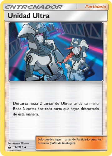 Pokemon Supporter Ultra Recon Squad 114/131 Español Sun Fli (Usado)