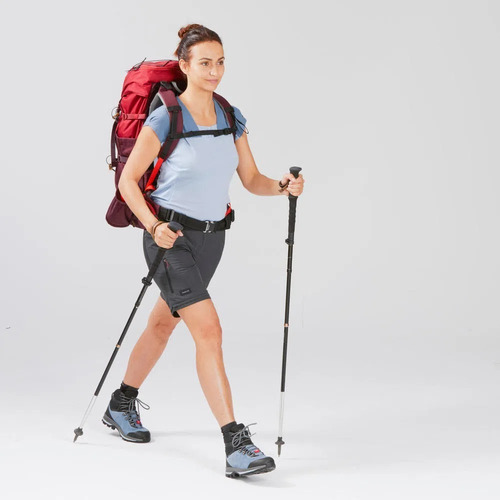 Calça Bermuda Feminina Ripstop Trekking Trilha 100 Quechua