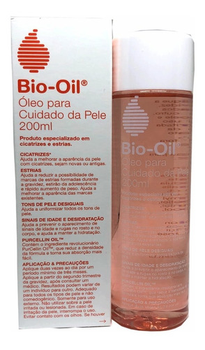 Óleo Corporal Bio-oil Multifuncional 200ml Cicatrizes Estria