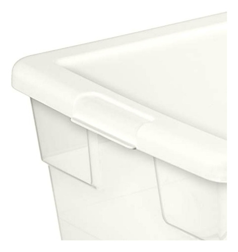 Caja Almacenamiento Tapa Abatible, 12 Unidades,
