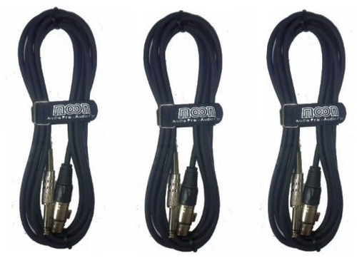 Imagen 1 de 2 de 3 Cables Para Micrófono De 6 Metros Canon Plug Metal