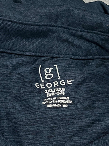 Playera Cuello Polo Marca George, Talla 2xl, Mod751 (Usado)