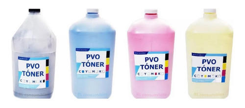 4 Recargas Toner C M Y K Para Shar Mx-61nt Mx-4070v Mx-4071