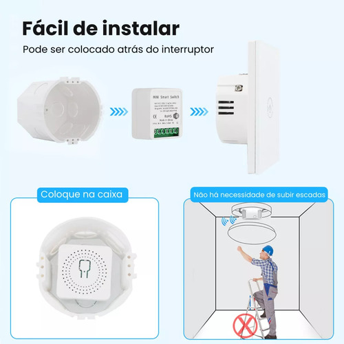 5 Mini Interruptores Wifi Inteligentes Para Automatización D