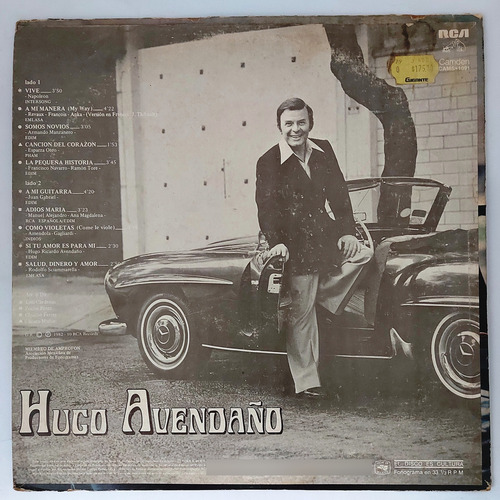 Hugo Avendaño - Hugo Avendaño Lp (Usado)