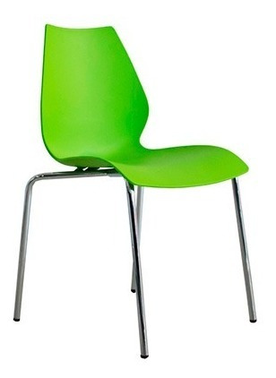 Silla Espera Apilable Cromada Fija W-605 Varios Colores ¡¡¡