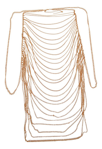 Cadena Para El Cuerpo Para Mujer, Cadena Para El Pecho Sin