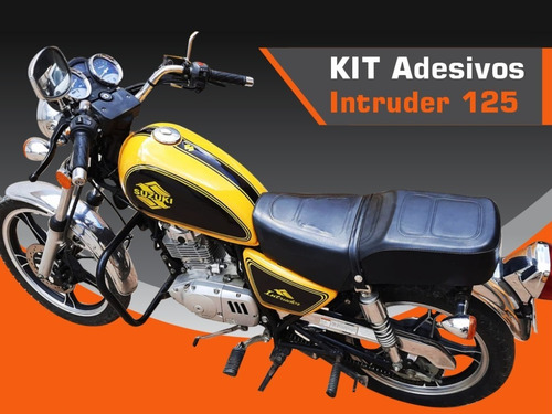 Adesivo Tanque Lateral Intruder 125 Mod. 34e Kit 6 Adesivos
