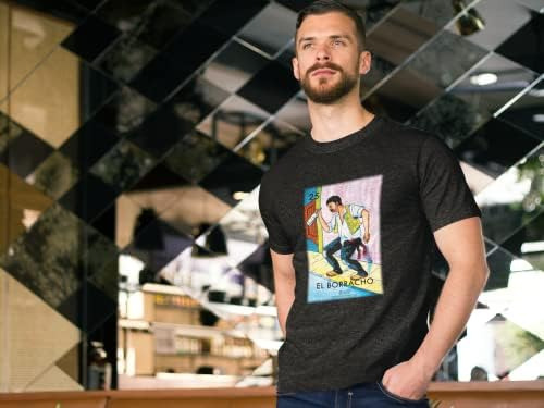 Pop Threads El Borracho Drunk Loteria Card Playera Gráfica