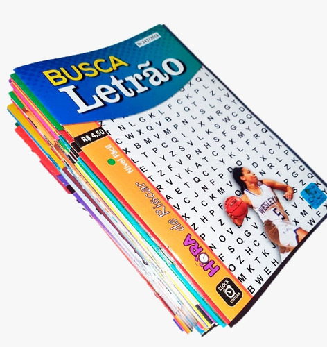 Kit 45 Caça Palavras Letrão Só Letra Grande Sem Repetições