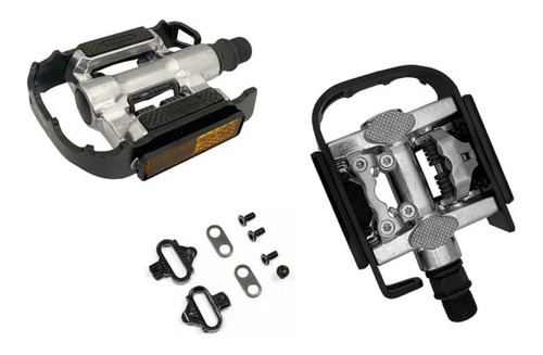 Imagem 2 de 4 de Pedal Bicicleta Clip Plataforma Wellgo Mtb C002 Aluminio Pto