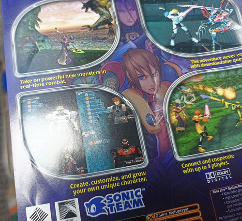 Phantasy Star Online Episode 1 & 2 Xbox Clásico Con Manual (Usado)