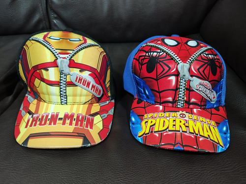 Gorras Ironman Y Spiderman 