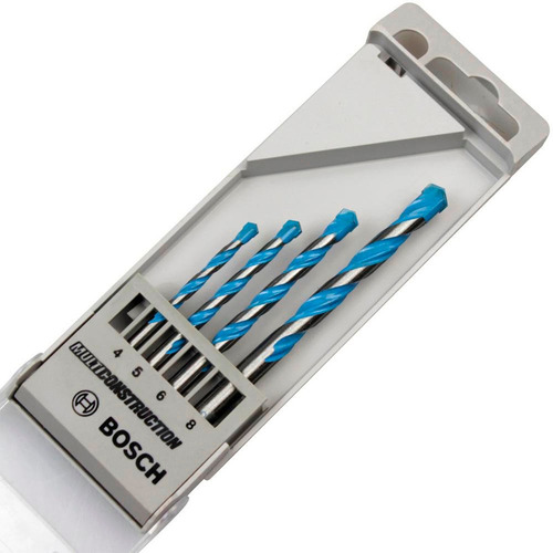 Jogo De Broca Multi Construction 04 Peças 4-5-6-8mm Bosch