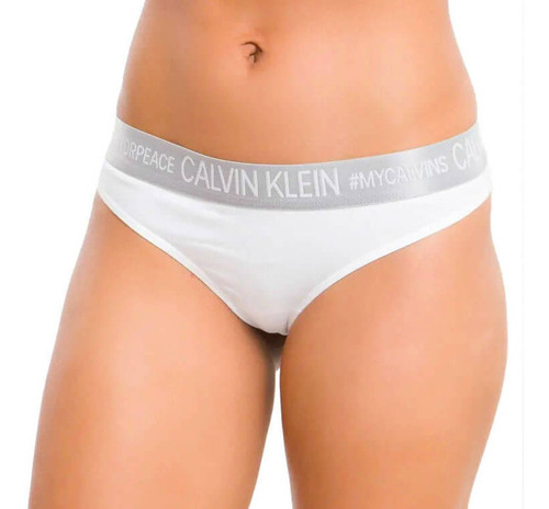 Calcinha Calvin Klein Fio Dental Monograma E Hastag #forpros