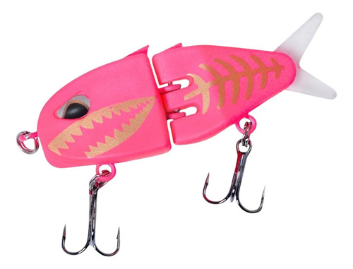 Mini Glide Lure Bass Fishing Señuel Con 2 Accesorios Rosa