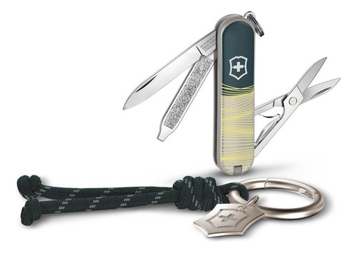 Cortapluma Victorinox Classic Sd Estilo Ciudades + Llavero Color New York