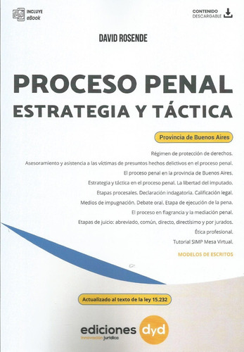 Proceso Penal Estrategia Y Táctica  Buenos Aires Rosende