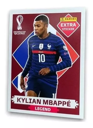 Kit 4 Figurinhas Legend Kylian Mbappé Copa 2022