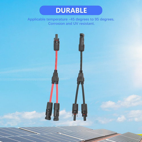Conector Mc4 Doble, Ideal Para Sistemas Solares En Paralelo