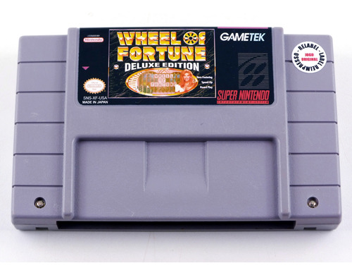 Wheel Of Fortune Deluxe Edition Original Super Nintendo Snes