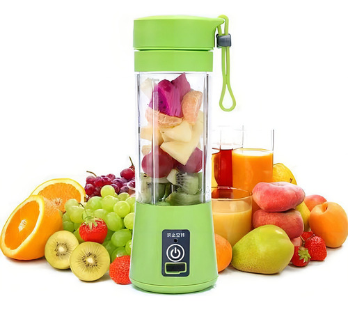 Juice Cup Mini Liquidificador Portátil Shake Elétrico Cor Verde 110V/220V