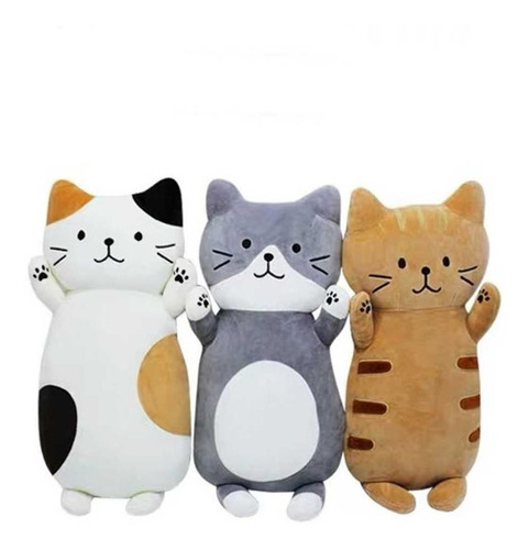 Peluche Almohada De Gato Hipoalergénico Kawaii