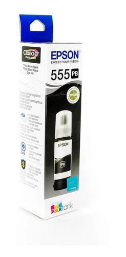 Imagen 3 de 3 de Botella De Tinta Epson T555 Negro