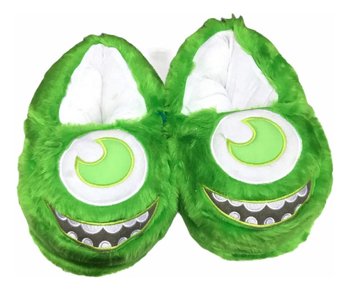 Pantuflas Mike Wazowski Monster Inc Acolchonadas Importadas