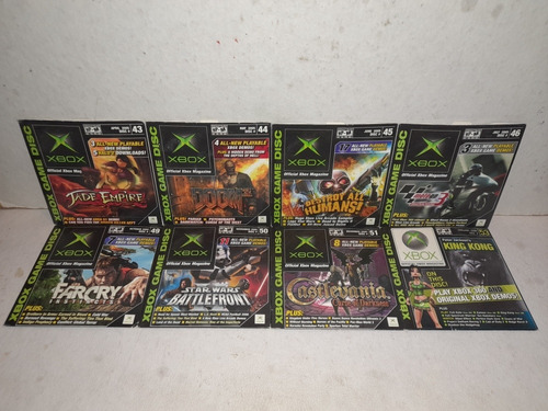 Lote De 8 Discos Demos Xbox Magazine Originales +++