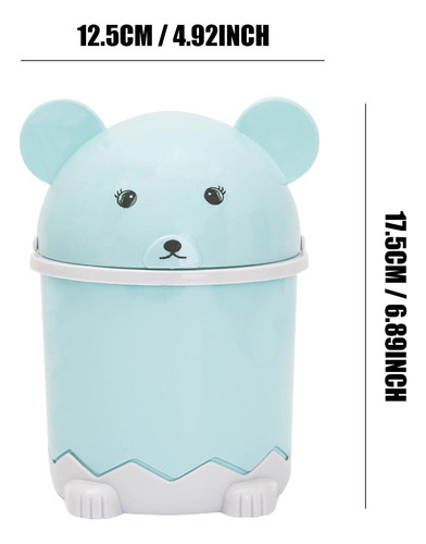 Papelera Pequeña Para Escritorio Contenedor De Basura De Mes