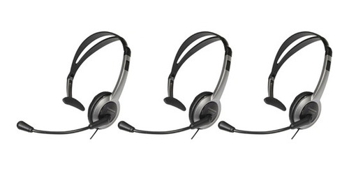 Set De 3 Auriculares Panasonic Kx-tca430 Con Micrófono Y