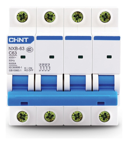 Termica Chint Nxb-63, In:20a, Icn:6ka, Curva C, 4-polos