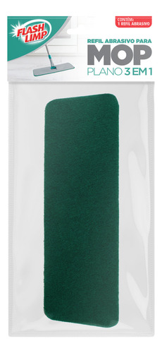 Refil Para Mop Plano 3 Em 1 Abrasivo Rmop0631 Flashlimp