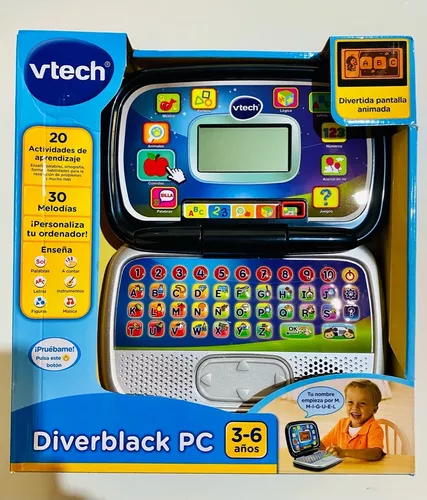 VTech Diverblack PC Ordinateur éducatif pour enfants Gris