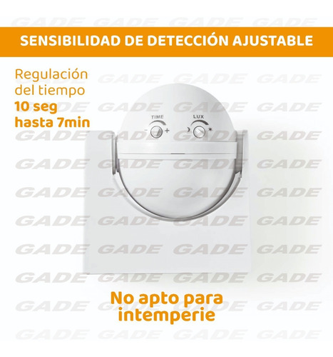 Imagen 4 de 9 de Sensor Detector De Movimiento Exterior De 180º Hasta 1200w