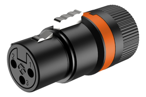 Ficha - Xlr Hembra Giratorio De Perfil Bajo Roxtone Lx3f