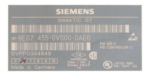 Simatic S7-400, Modulo Fm 455c, 6es7-455-0vs00-0ae0 (Usado)