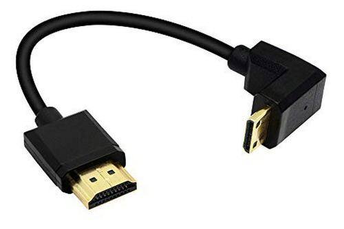 Cable Hdmi - 15cm Mini Hdmi To Hdmi Short Cable, 90 Degree D