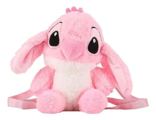 Mochila De Felpa Lilo Y Stitch Rosa Peluche Para Niña Rosa Felpa