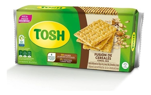 Galletas Tosh Fusion De Cereales - Bolsa X 9 Und/paquetes