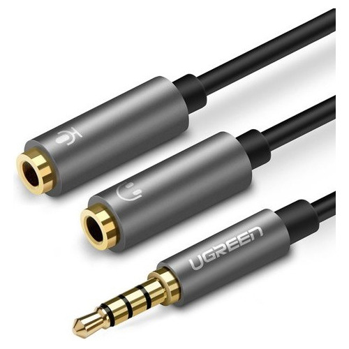 Adaptador Audio Micrófono Audifono 2(h) A 1(m) / 3.5mm