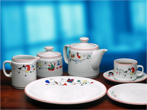 Set Juego Tazas De Cafe Con Plato X 12 Vajilla Deco Tsuji 469