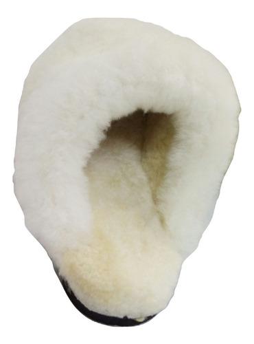 Chinelo De Pelúcia Pele De Carneiro Ovelha Natural Original Conforto Macio Quente Durabilidade Prático Ideal Para O Frio